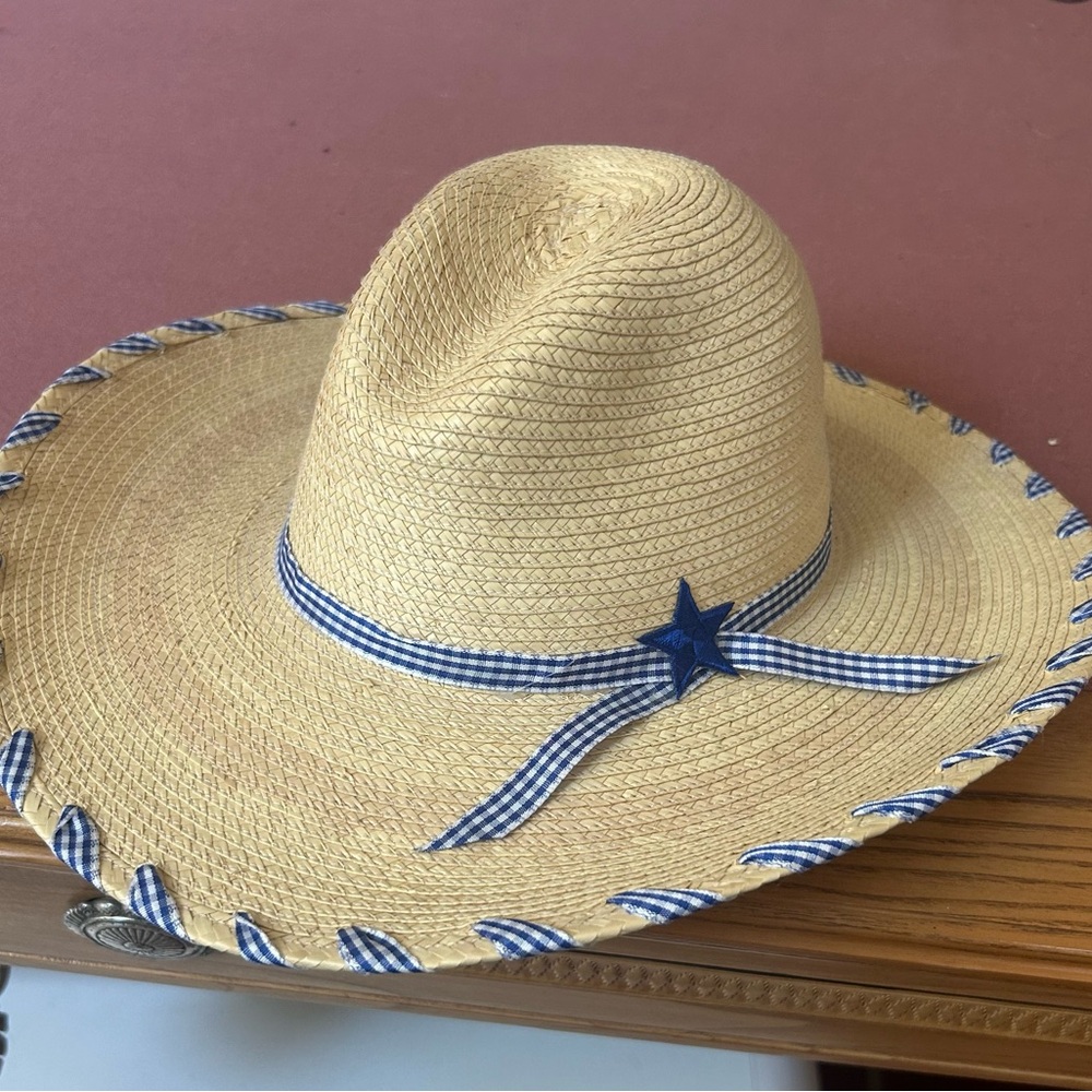 New Toddler Cowboy or Cowgirl Palmleaf hat.